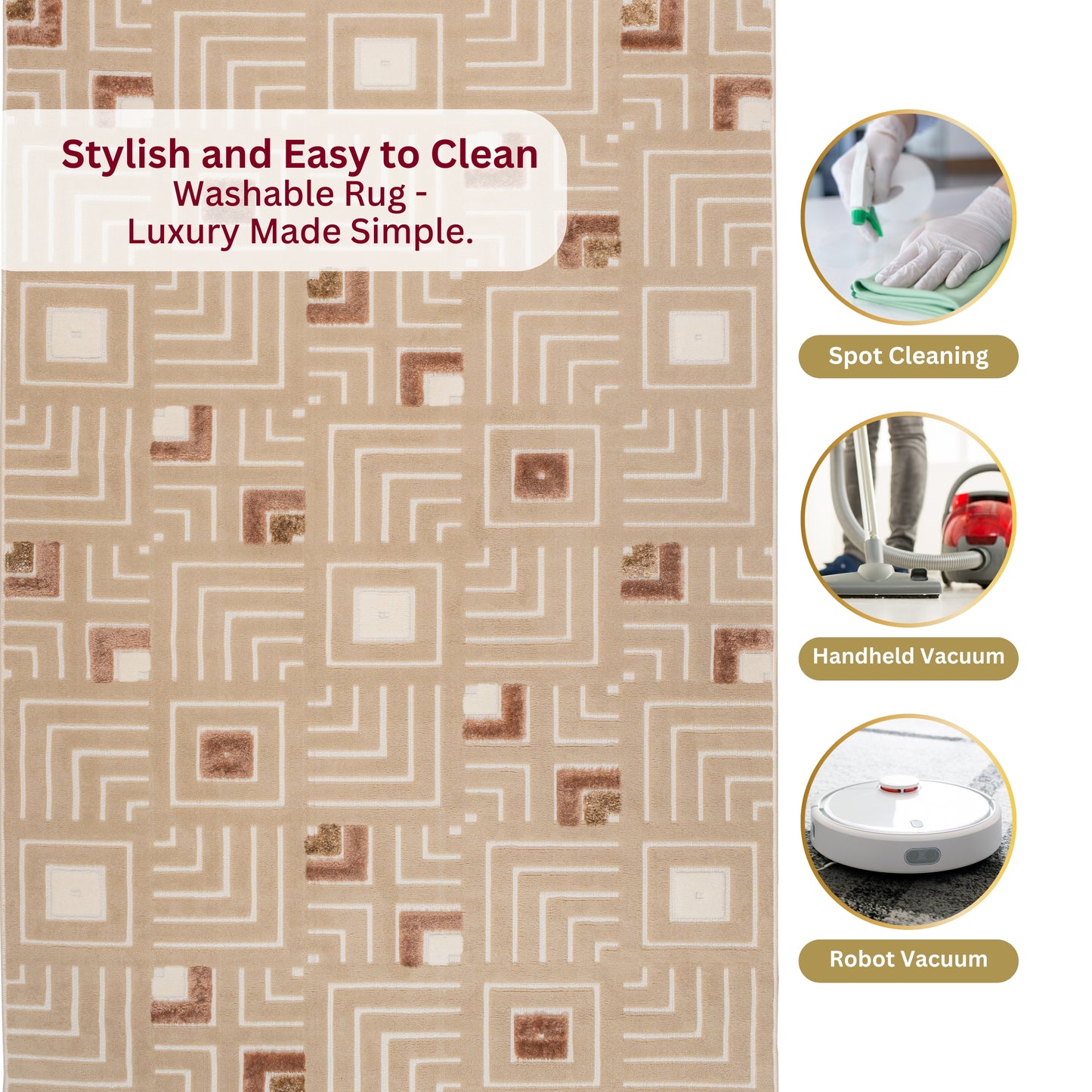 Cream Maze sisal rug styled in a modern living room—neutral, stylish, and easy to maintain