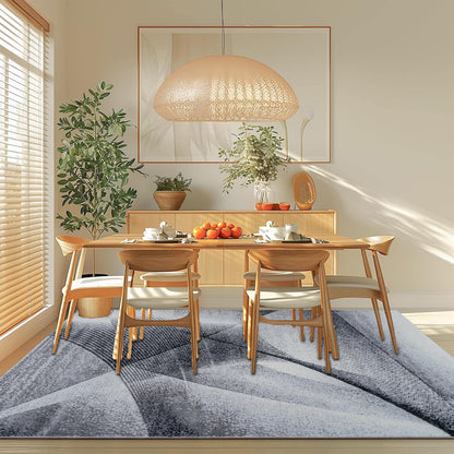 Gray Cascade Medium-Pile Area Rug