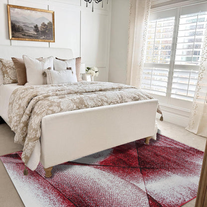 Red Cascade Medium-Pile Area Rug