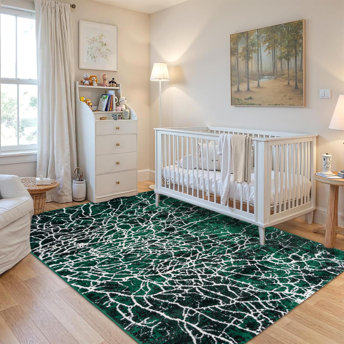 Green Lava Medium-Pile Area Rug