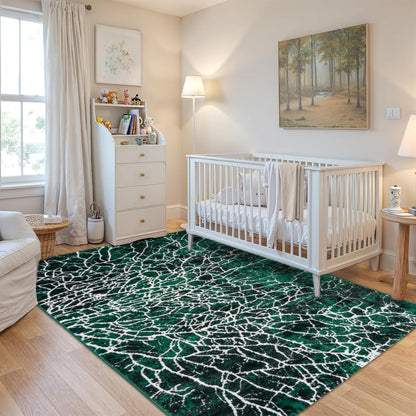 Green Lava Medium-Pile Area Rug